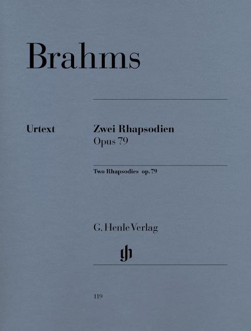 Johannes Brahms: 2 Rhapsodies op. 79